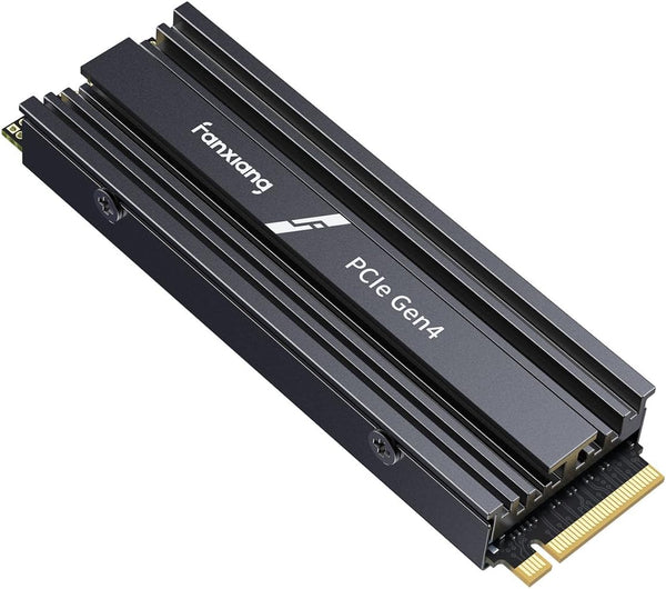 Fanxiang SSD 1TB Pcie 4.0 Nvme M.2 2280-7100 Mb/S De Lectura, 3900 Mb/S De Escritura - Disco Duro SSD Interno Con Disipador Compatible Con PS5, Ordenador Escritorio Y Portátiles
