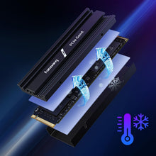 Fanxiang SSD 1TB Pcie 4.0 Nvme M.2 2280-7100 Mb/S De Lectura, 3900 Mb/S De Escritura - Disco Duro SSD Interno Con Disipador Compatible Con PS5, Ordenador Escritorio Y Portátiles