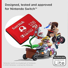 SANDISK Tarjeta Microsd Con Licencia Oficial Para Nintendo Switch, Super Mario Mushroom 128GB (Velocidad De Lectura Hasta 100 Mb/S, UHS-I, V30, C10, U3)