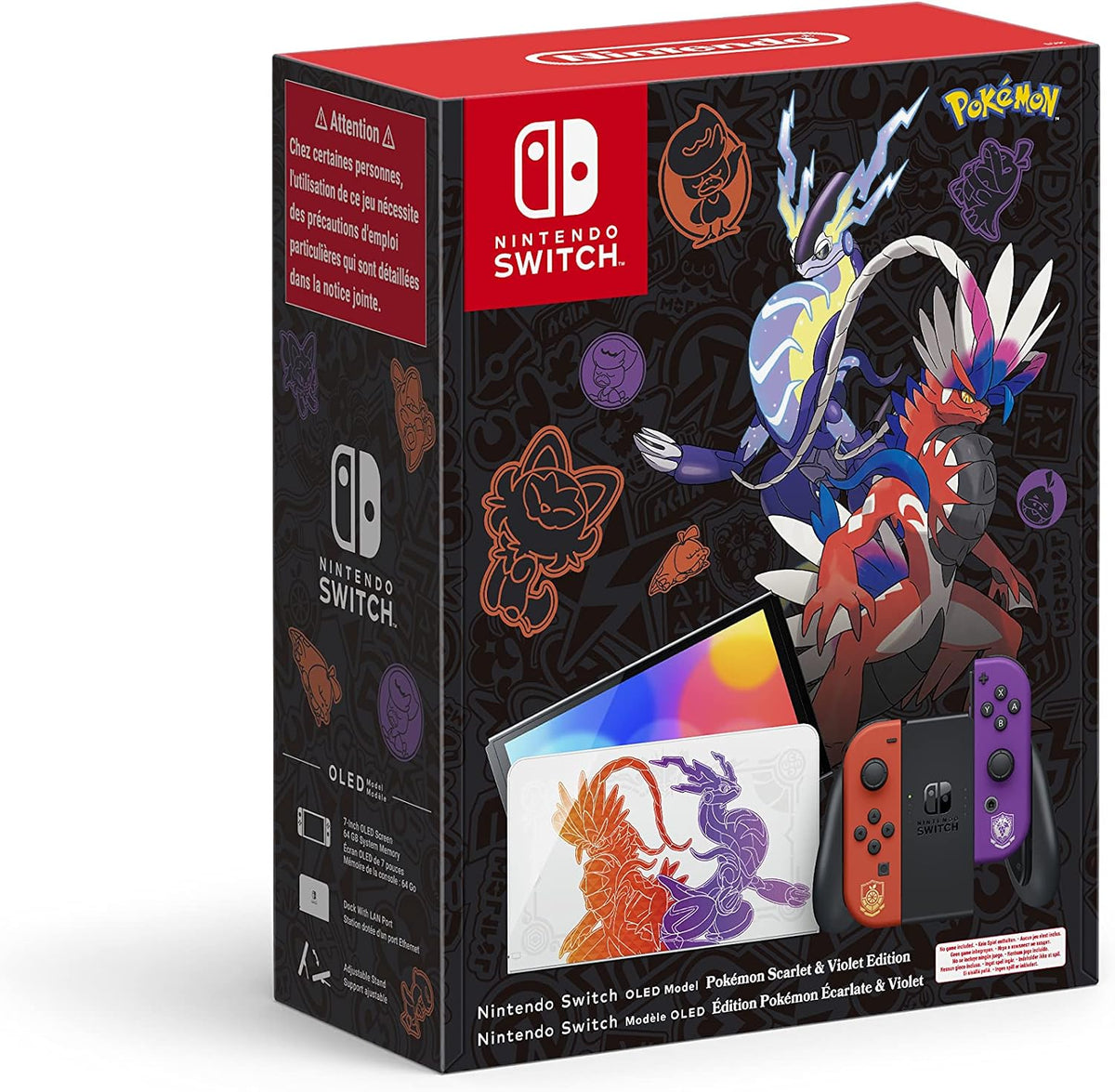 Nintendo Switch OLED Edición Limitada Pokémon Escarlata Y Púrpura